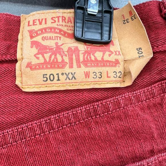 Levi's 501XX Women's Denim Shorts Size W33 Custom Cutoff Fringe Summer Must Have - Picture 8 of 14